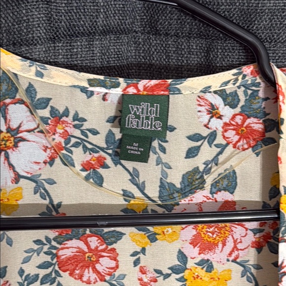 wild fable multicolored sheer duster with bishop sleeves - Picture 2 of 4